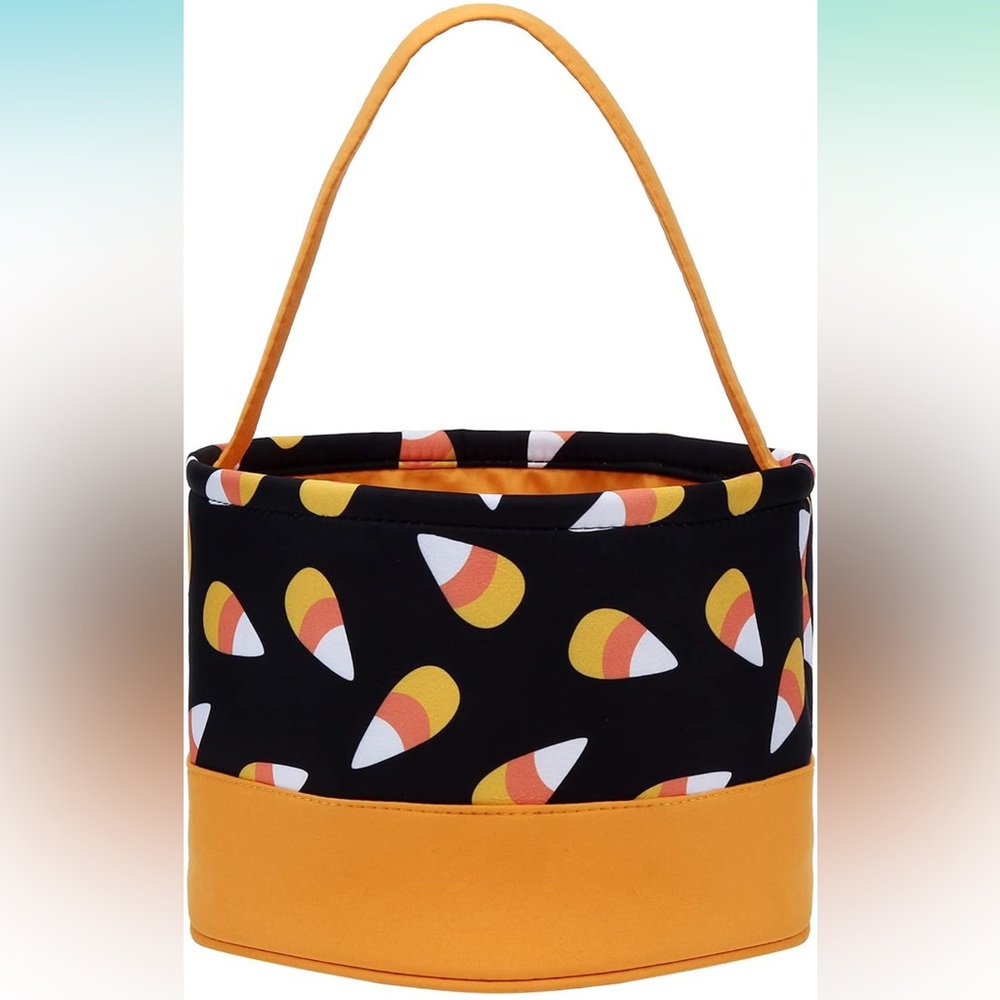 Candy corn print treat bag